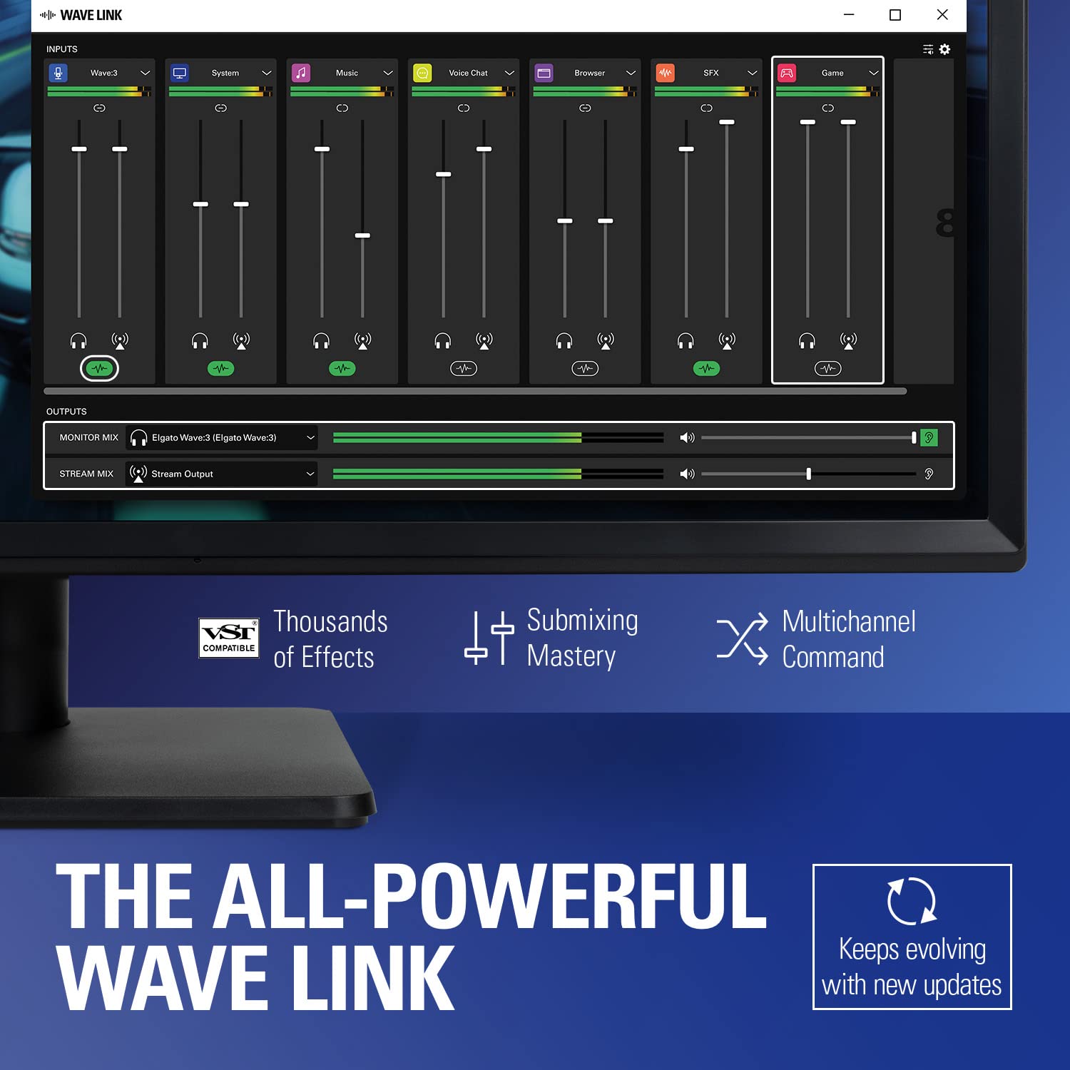 Elgato Wave:3 White - Premium Studio Quality USB Condenser Microphone for Streaming, Podcast, Gaming and Home Office, Free Mixer